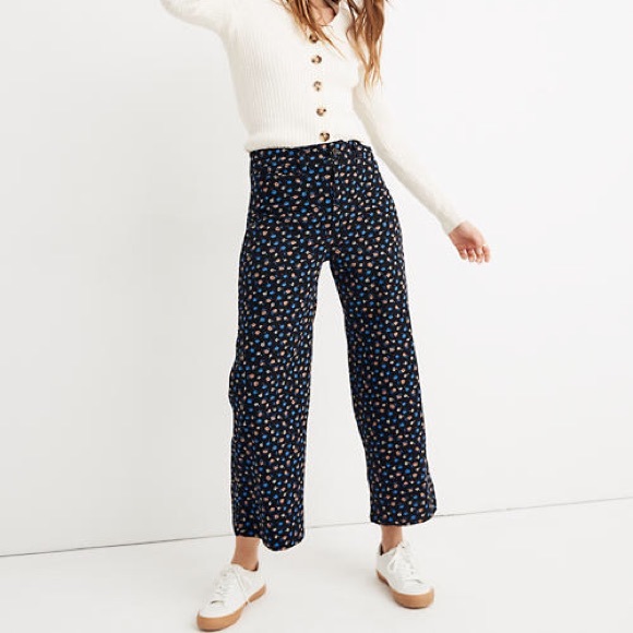 Madewell Pants - Madewell Emmett Wide-Leg Crop Pants